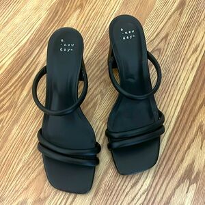 Target Black Strappy Heels